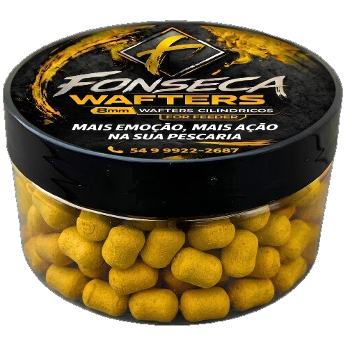 Pote de Wafters Fonseca 8mm artesanais para pesca feeder